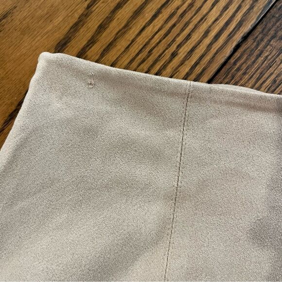 MANGO MNG SUIT Laser Cut Faux Suede Shorts Size 6 Tan - Picture 9 of 9